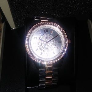 JBW two tone rose gold/silver Diamond watch